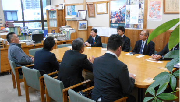 今回は、高知県庁、林業振興環境部、木材産業振興課へ表敬訪問しました。令和2年2月11日に開催される、ＪＡＳ材推進普及セミナーの打合せをさせていただきました。