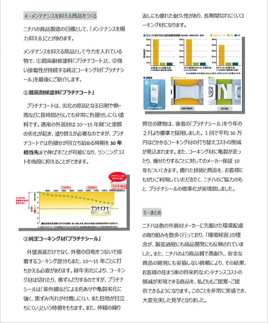 ニチハ　いわき工場見学レポート5 日程：2016年3月8日（火）